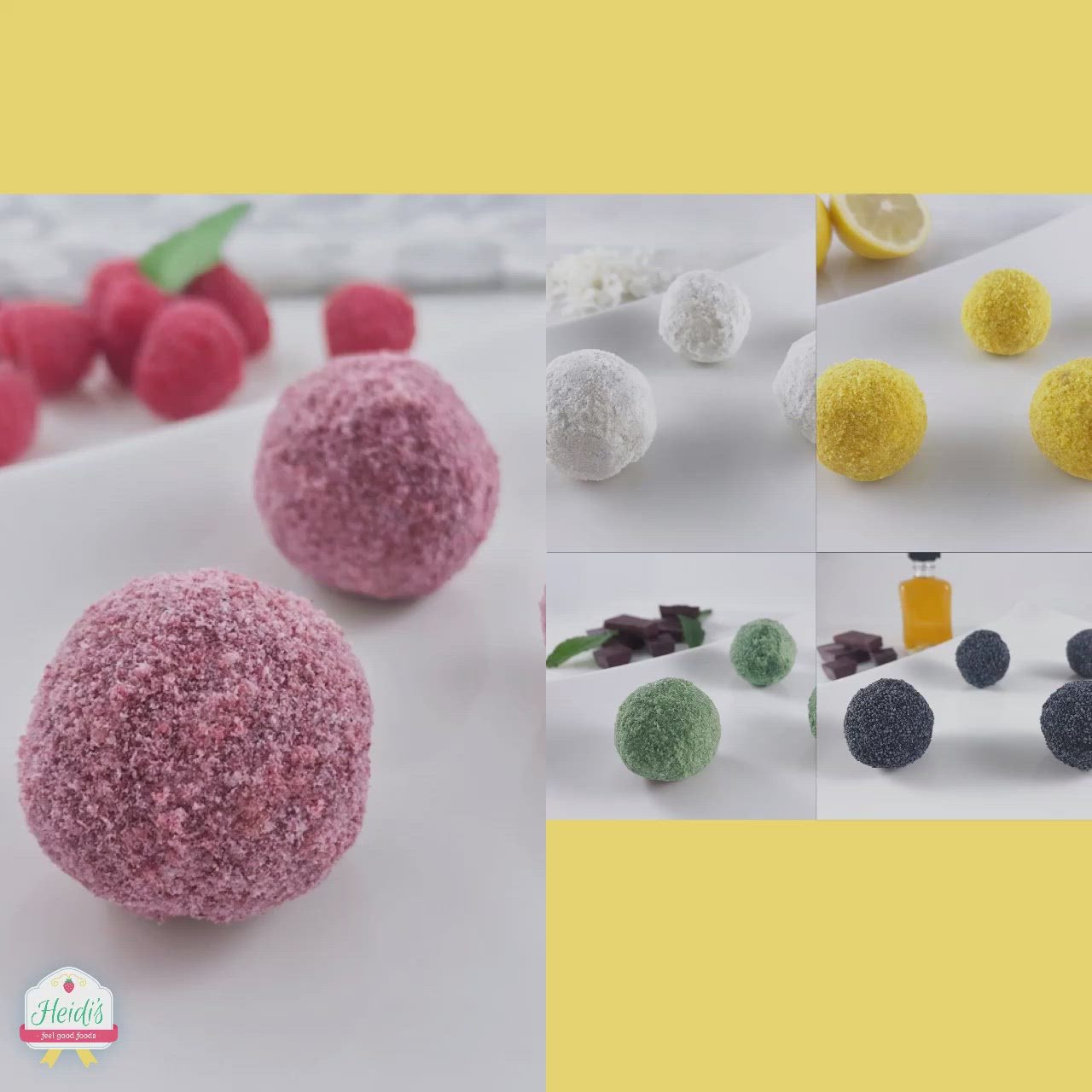 Keto Raspberry Energy Dessert Balls Fat Bombs