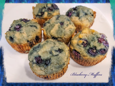 Blueberry Lemon Muffin/ Rapsberry muffin