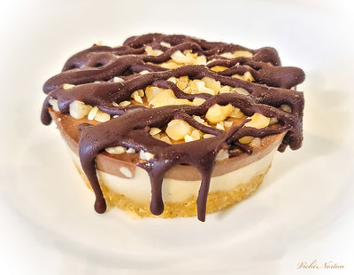 Keto Mocha Coffee Hazelnut Cheesecake Cupcakes