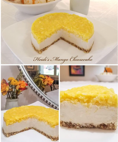 Keto Mango Cheesecake