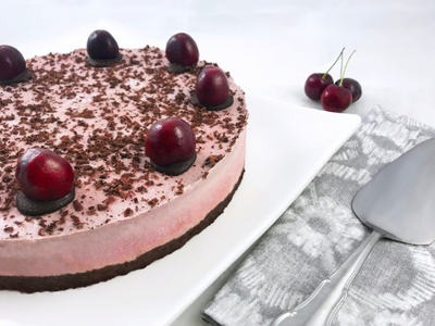 Keto Chocolate Cherry (Black Forest) Cheesecake