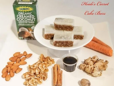 Keto Ginger Coconut Carrot Cake bars